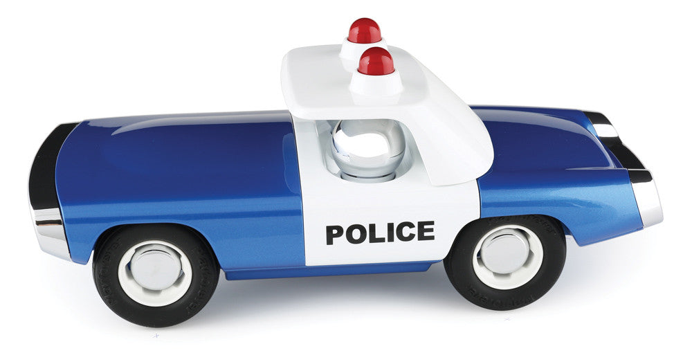 PLAYFOREVER Heat Blue and White Police Car