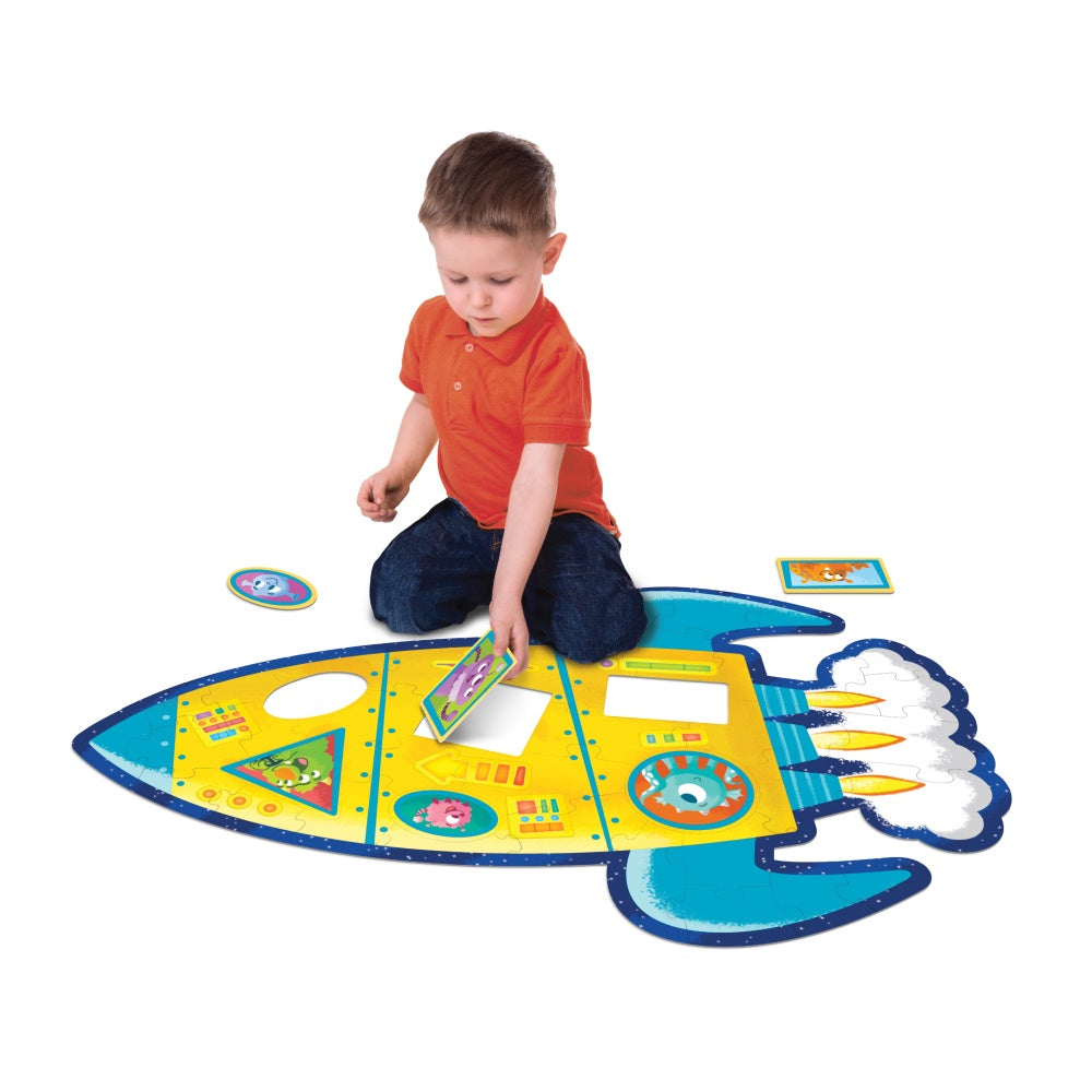 Peaceable Kingdom Floor Puzzle -Rocket - 40pc