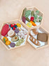 Qtoys - Mirror Trays Hexagonal set of 3 - Wooden