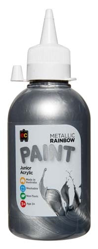 EC Rainbow Paint 250ml Metallic Silver