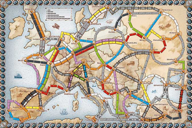 TICKET TO RIDE Europe Board Game