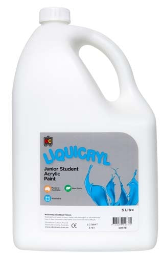 EC Jumbo Liquicryl Paint - 5Litre - White