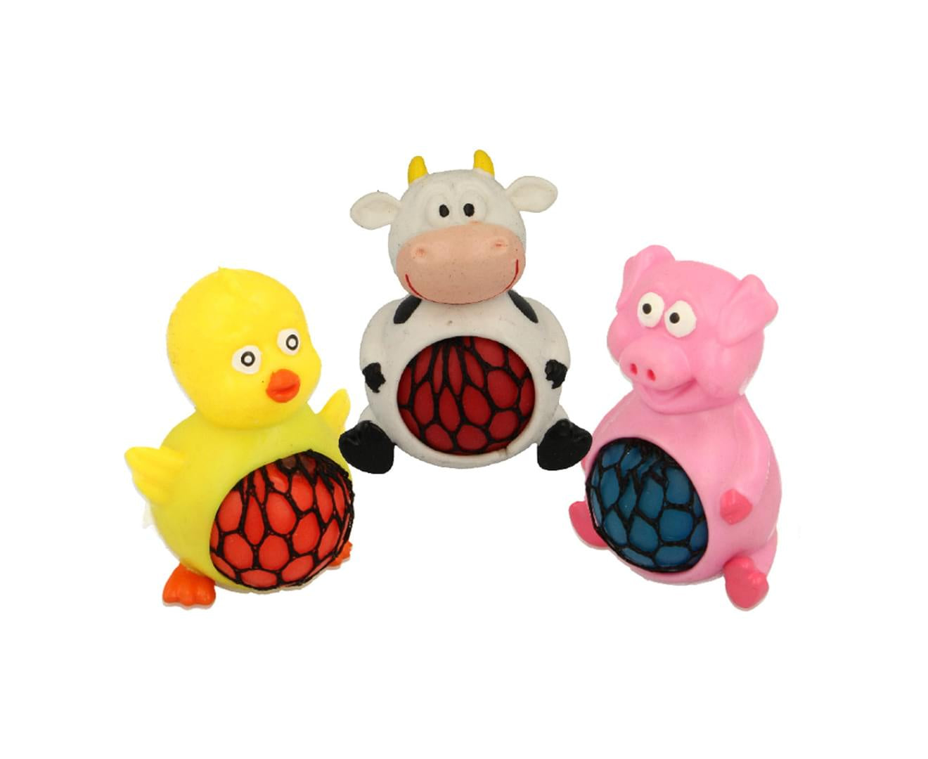 KEYCRAFT - Farm Squeezy Meshables 10cm - Sensory Toy