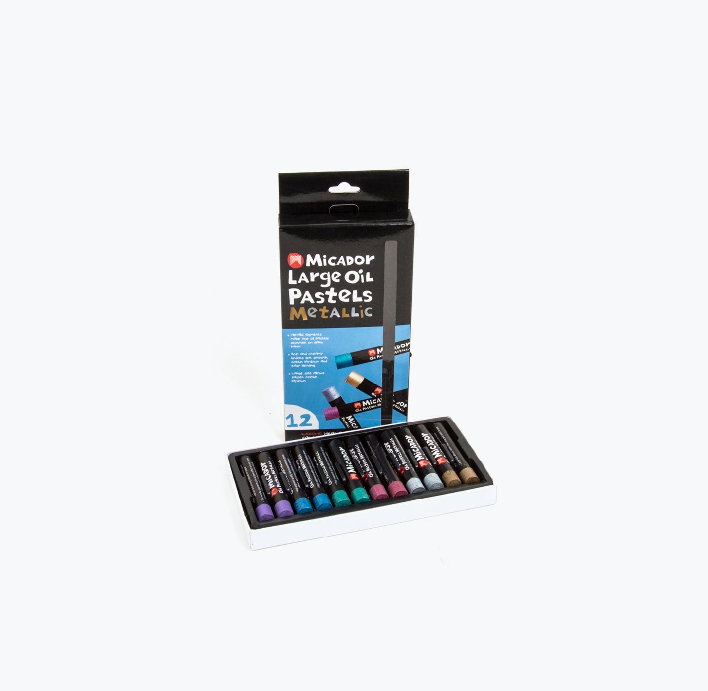 Micador Metallic Oil Pastels Pack of12