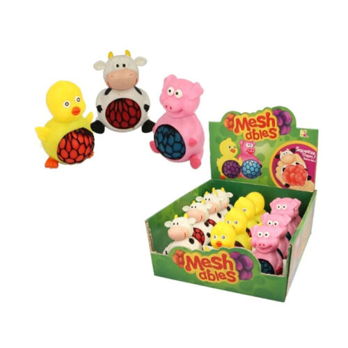 KEYCRAFT - Farm Squeezy Meshables 10cm - Sensory Toy